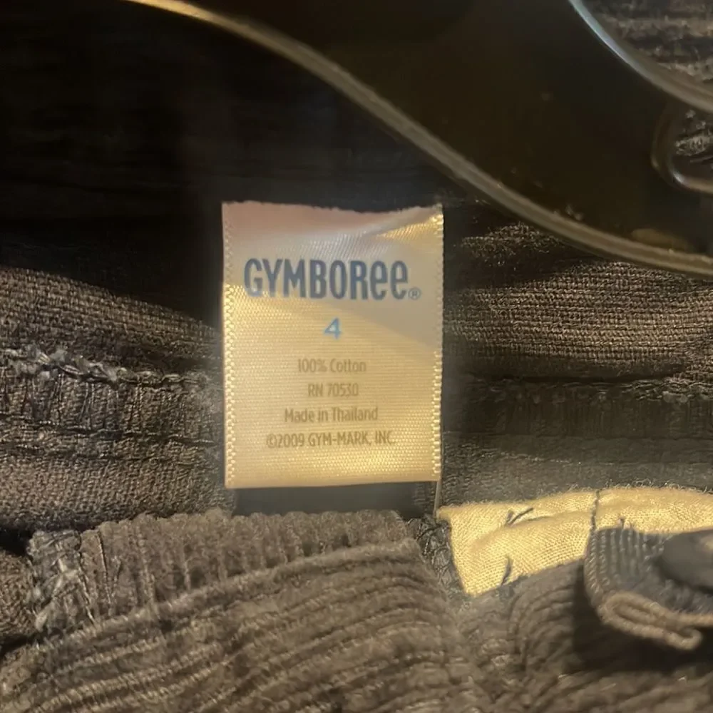Gymboree black corduroyed pants  Size 4 NWT Black